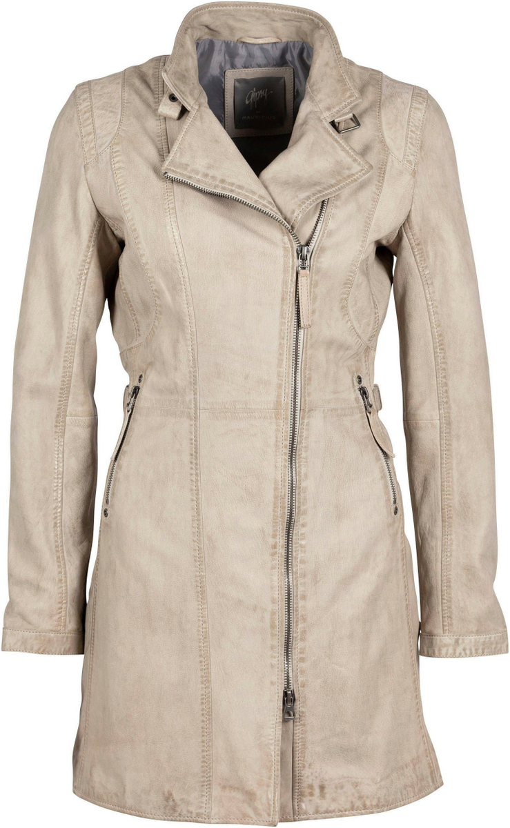 Lange Lederjacke in zwei tollen Farben 