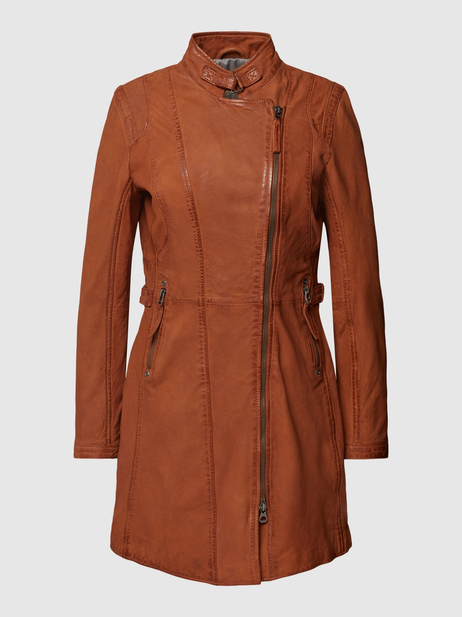 Lange Lederjacke in zwei tollen Farben 