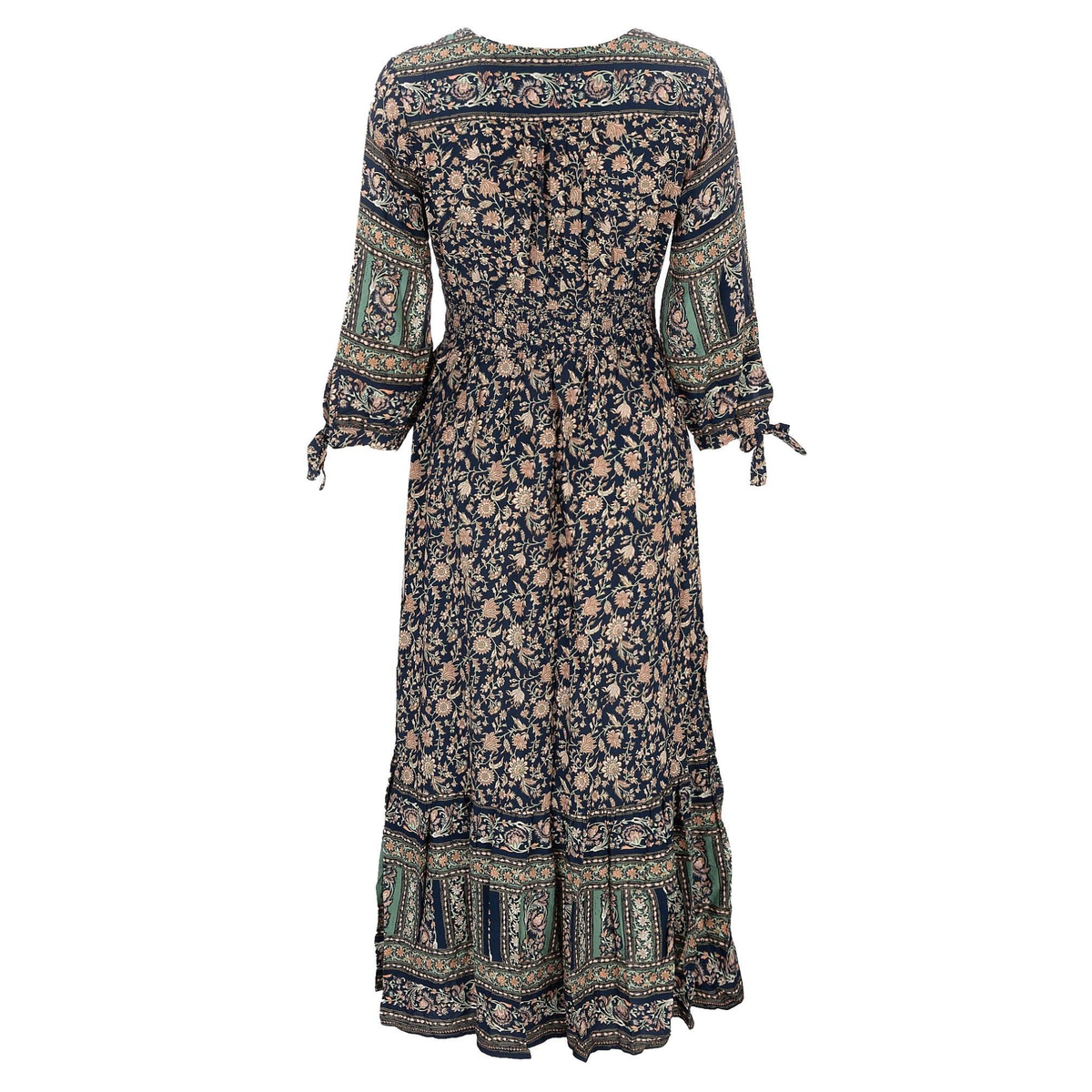 Maxikleid "Sarasa" mit Blumenmuster | Apricot