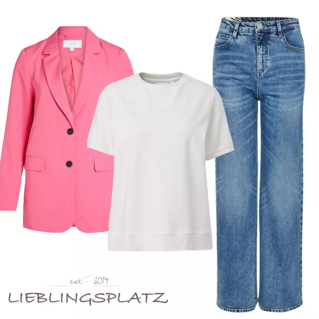 casual outfit mit blazer