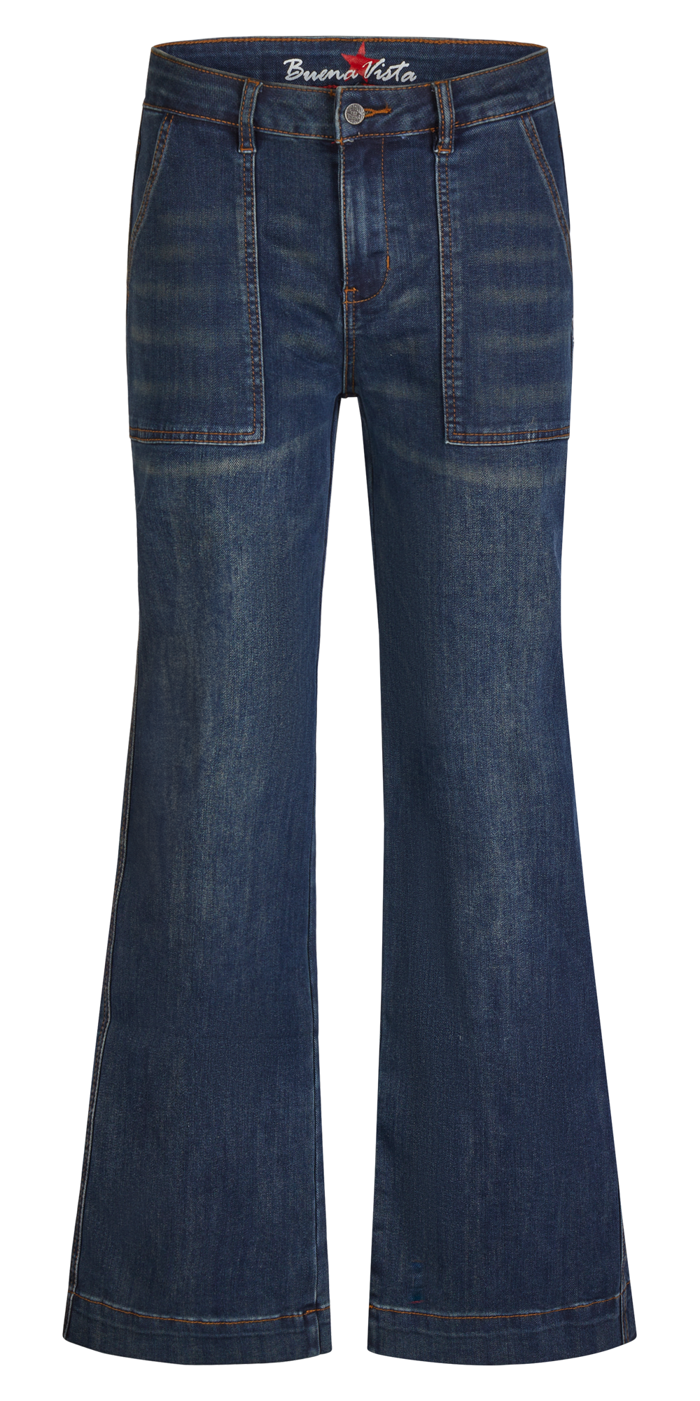 Buena Vista Wide Leg Worker stretch denim