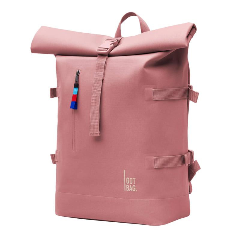 GOT BAG Rolltop Rucksack aus recyceltem Meeresplastik Farbe rose pearl