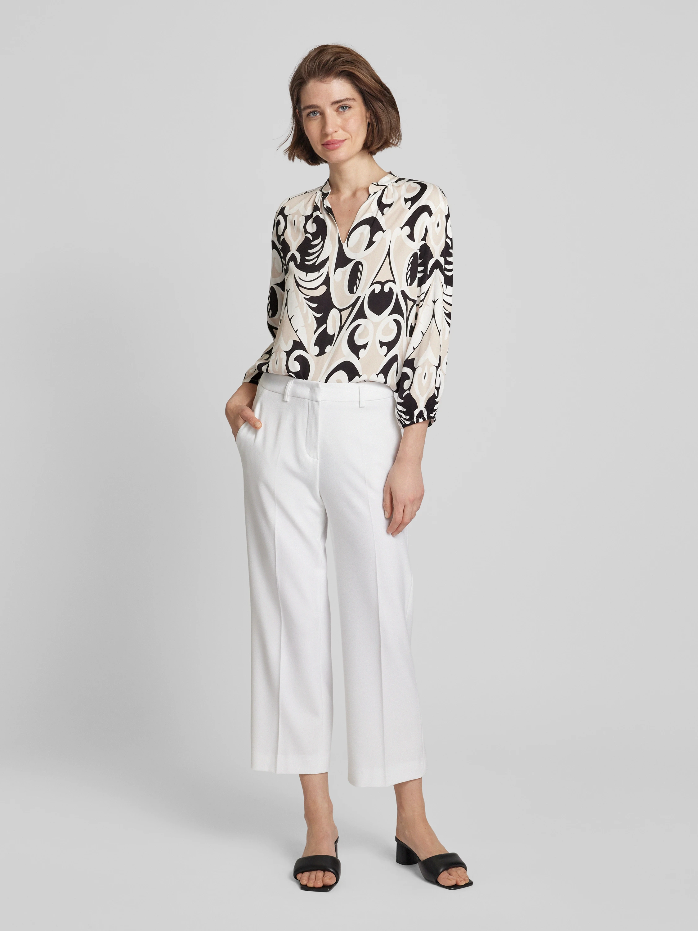 More&More Printed Ecovero Blouse