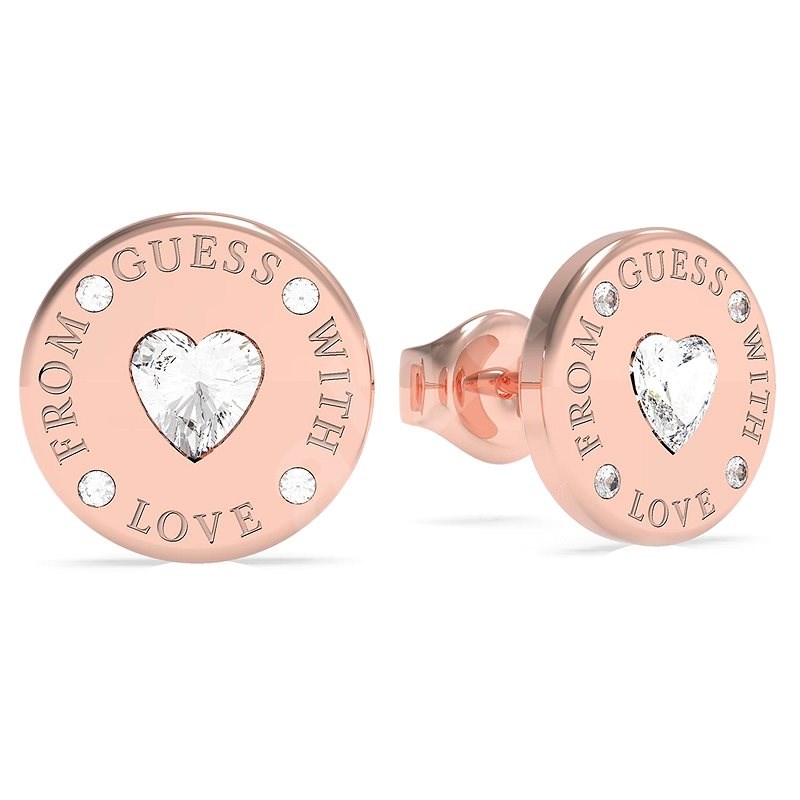 Guess 10mm coin studs rg