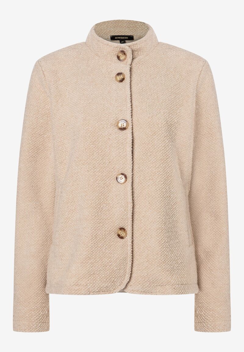 More&More Jerseyjacke  beige macchiato  Herbst-Kollektion