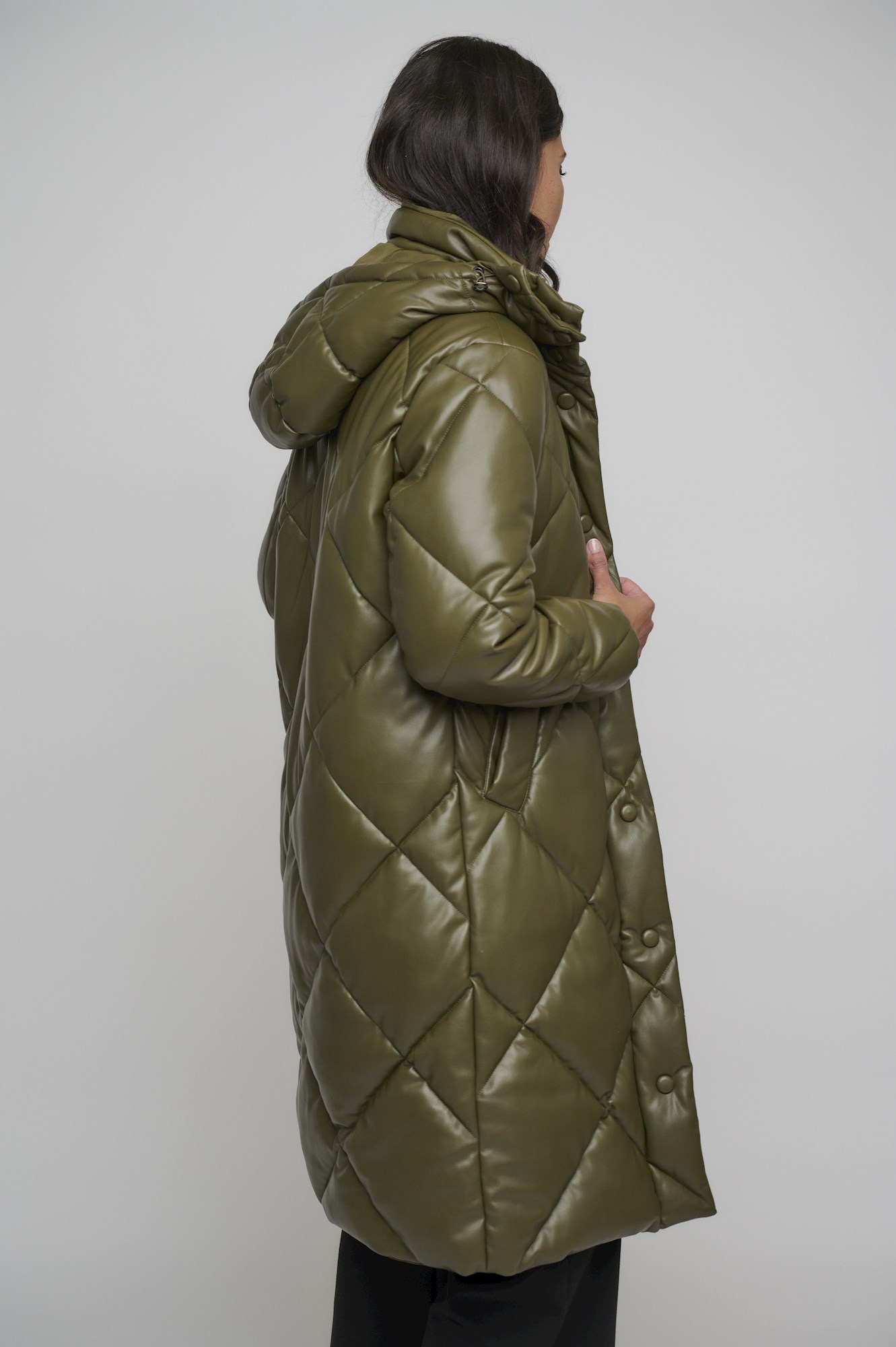 Rino & Pelle Vico.7502210 Long hooded padded coat